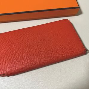 エルメス HERMES シルクイン 長財布 オレンジ