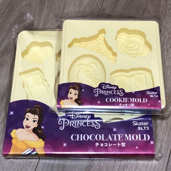 ディズニープリンセス チョコレート型 クッキー型 ベル 2個セット