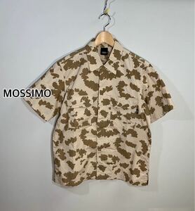 訳あり■MOSSIMO モッシモ■迷彩柄 半袖シャツ:M☆BH-520