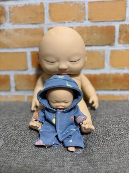 h-8 恐竜柄 服のみ アグリーベイビーズ 約15㎝用