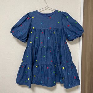 ローリーズファーム 刺繍 ワンピース 130〜140