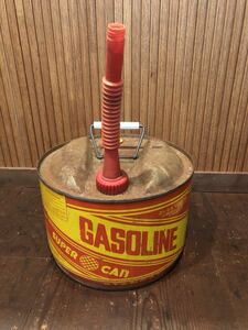  Vintage gasoline carrying can ⑥ 50s 60s 70s retro antique America american miscellaneous goods garage Dyna - Setagaya base US