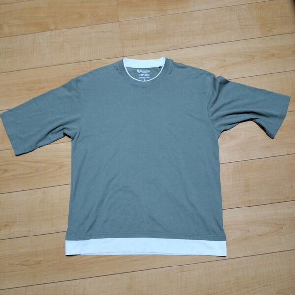 BLUE STANDARD カーキ色のメンズ 半袖 TシャツMサイズ