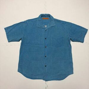 B.B.H CLOTHING 半袖シャツ リネンシャツ 40 水色