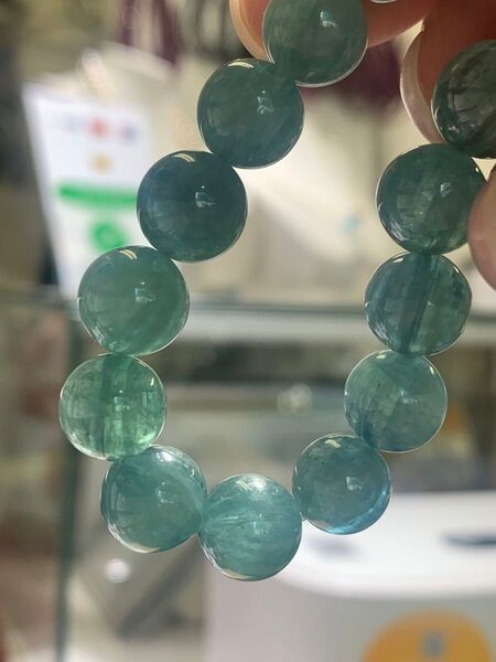 グリーンカイヤナイト 10.8mm 34.400円 ブレスレット 天然石
