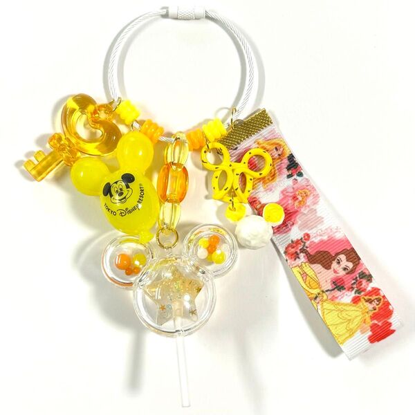 じゃらじゃらキーホルダー 推し活 黄色
