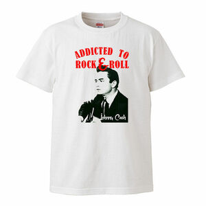【Lサイズ 白Tシャツ】Johnny Cash ジョニー・キャッシュ カントリー ロカビリー ロックンロール 50s 60s LP CD レコード 7inch
