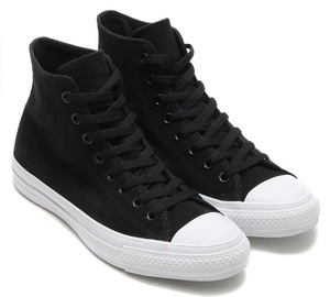 コンバース スエード オールスター BKプラス R ハイ 23.5cm US4.5 定価10800円 ブラック 黒 CONVERSE SUEDE ALL STAR BKPLUS R HI リアクト