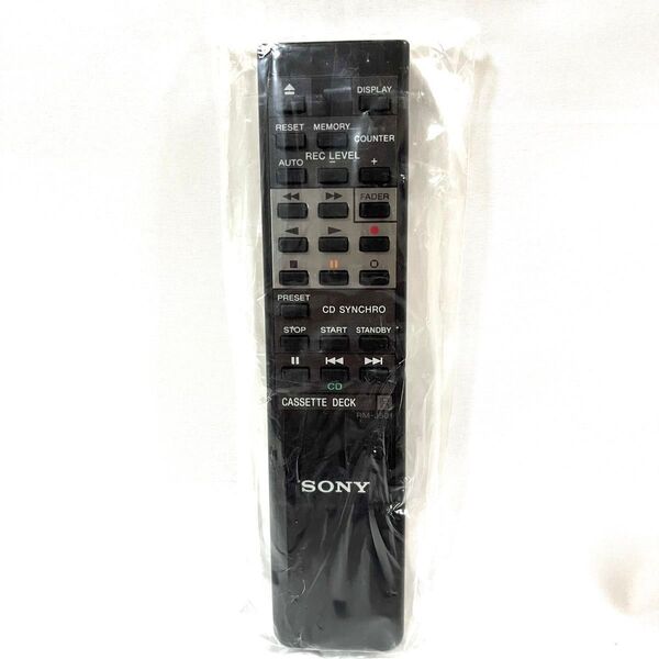 【希少☆未使用に近い】 SONY カセットデッキ用 純正リモコンRM-J501