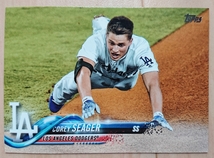 ★COREY SEAGER TOPPS 2018 #550 MLB メジャーリーグ コーリー シーガー LOS ANGELES DODGERS LA ドジャース_画像1