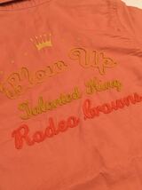 Rodeo Crowns 長袖シャツ 2サイズ オレンジ 刺繍 ワークシャツ ロデオクラウンズ_画像5