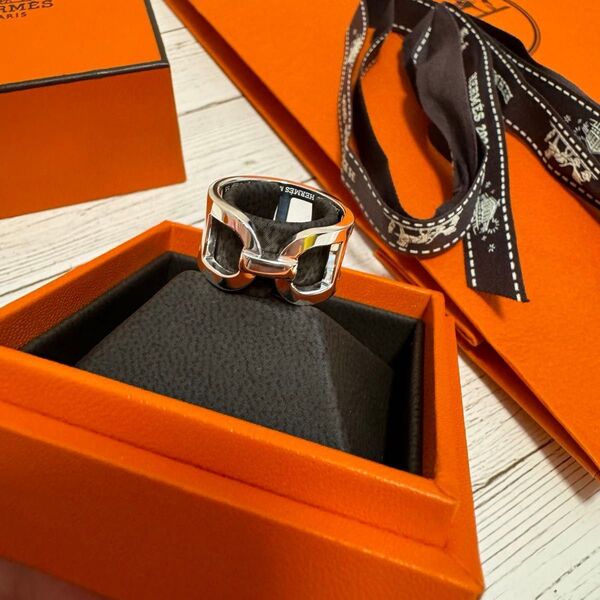 HERMES リング エヴァーシェーヌダンクル MM 55シルバー 新品未使用
