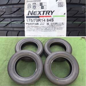 新品 BRIDGESTONE NEXTRY 4本 セット★ラジアルタイヤ 175/70R14 ★アレックス ヴィッツ シエンタ ポルテ キューブ フィットなどに