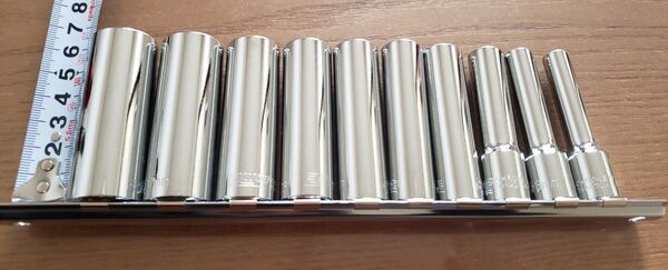 PWT 3/8 9.5mm ディープソケット セット