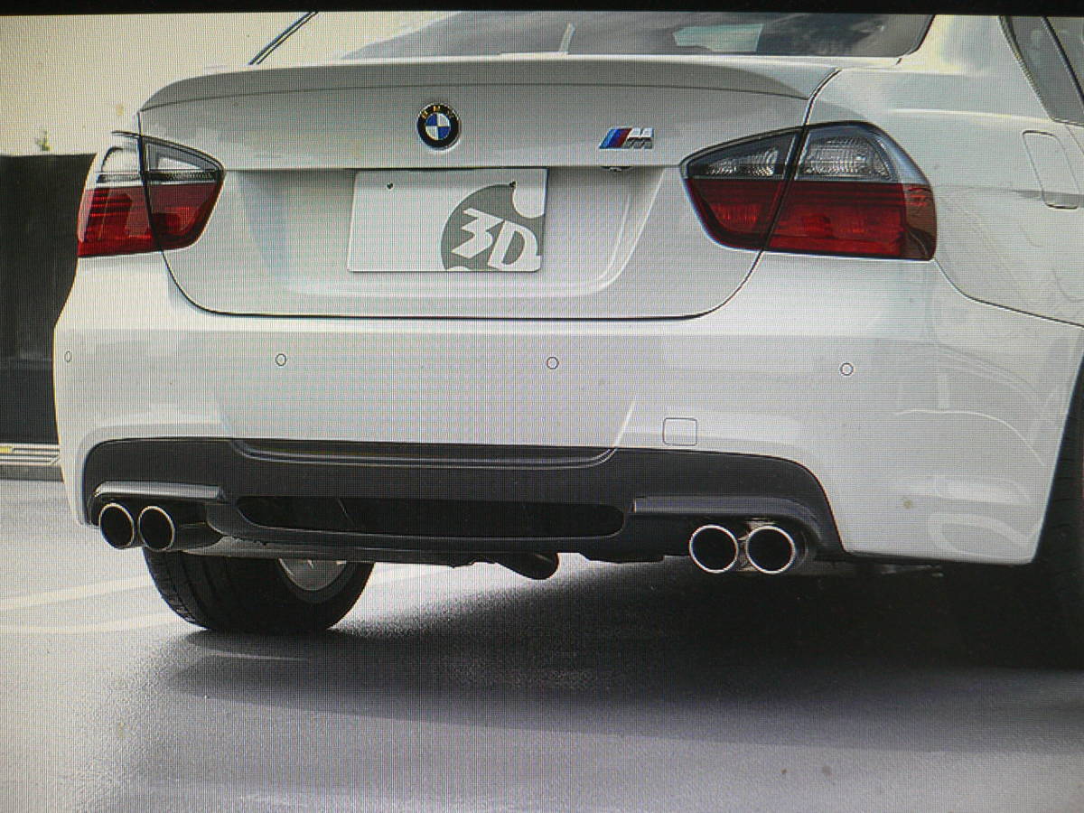 ★★3Dデザイン純正品 3108-19022 E90/E91 Mスポーツ リアディフューザー デュアルBGセット BMW⑳★