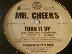 HipHop Mr Cheeks / Turn It Up 12インチ新品です。