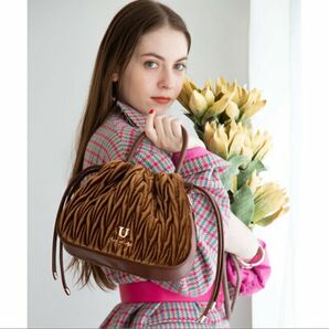 【CA】Histoire-U/Mou【ムー】ベルベットドロストバッグ/ショルダー付き