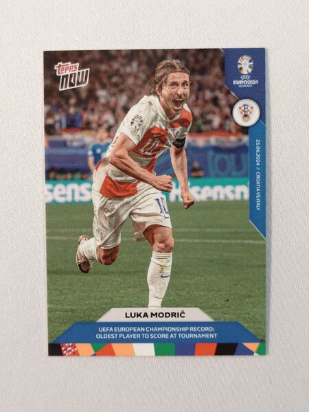 topps now ルカ・モドリッチ Luka Modric 026 クロアチア代表 トップスナウ カード EURO 2024