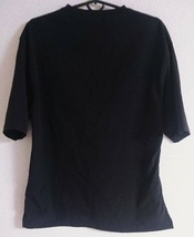 Mサイズ ANTIQULOTHES 半袖 Tシャツ 胸ポケット 無地 黒_画像2