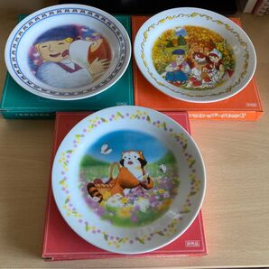 【世界名作劇場】フランダースの犬・あらいぐまラスカル(お皿3枚セット)