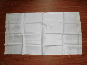  rare rare * pure linen, tea towel, kitchen towel *sobieto ream . made, flower pattern 