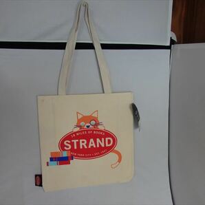 ★新品未使用★ストランドブックストア(Strand Book Store）(ニューヨーク）トートバッグ（Made in ＵＳＡ）　ネコと本 N12