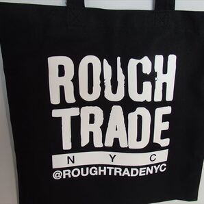 ★新品未使用★ラフトレードトートバッグNYC(Rough Trade Records)(黒)(ニューヨーク)( 素材:ポリエステル100%)N50
