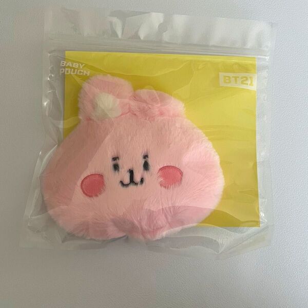 BT21 COOKY くきポーチ フェイス型 もふもふ ぬいぐるみ BTS グク うさぎ グク クキ
