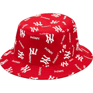 希少★新品本物【赤★M/L】New York Yankees Supreme Crusher ニューヨーク ヤンキース コラボ 正規品 レア 限定 入手困難 Supreme 2015S/S