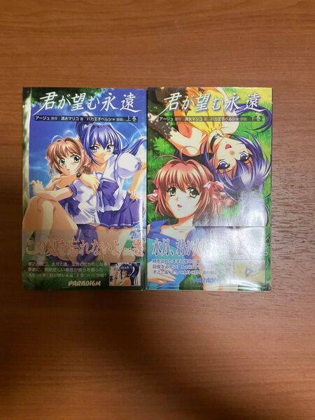 (新書) 君が望む永遠 上巻 と 下巻 セット(パラダイムノベルス 135) 清水 マリコ (管理:816022)