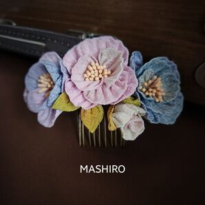 つまみ細工髪飾り