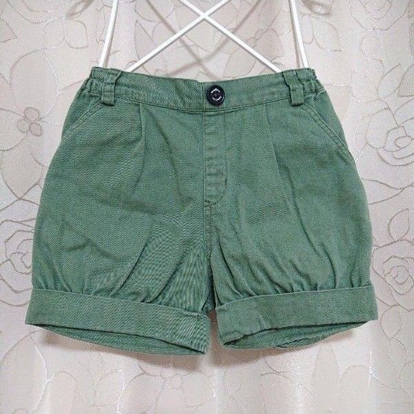 ファミリア ショートパンツ 緑色 100サイズ