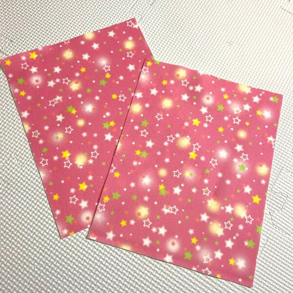 フェルト生地 星 スター ピンク ハンドメイド ハンドクラフト 手芸 クラフト フェルト生地 柄