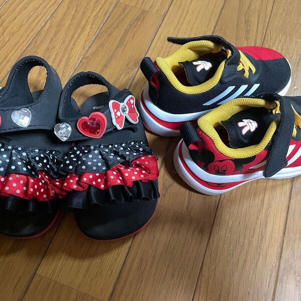 adidas ミッキー キッズ ベビー スニーカー 13cm