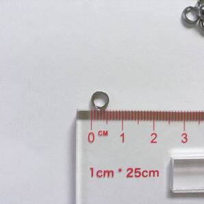 スプリットリング 平打ち ルアー用 #6 外径6mm 内径4mm 50個 セット まとめて まとめ売り シーバス スズキ ブラックバス