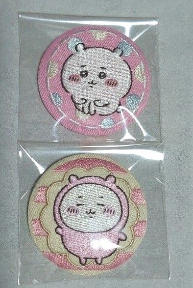 ちいかわ ハチワレ 刺繍缶バッジ 2個セット
