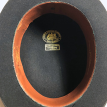 貴重! 20年代 STETSON 58.5CM SELECT BOWLER ボーラー HAT ハット ステットソン MADE IN USA アメリカ製 VINTAGE ヴィンテージ レア BLACK_画像5