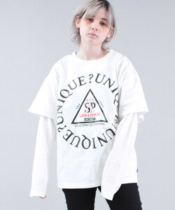 新品◆RNA UNIQUEロゴレイヤードロンTシャツ