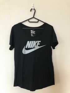 美品◆ナイキNIKE ロゴTシャツ◆黒◆サイズS