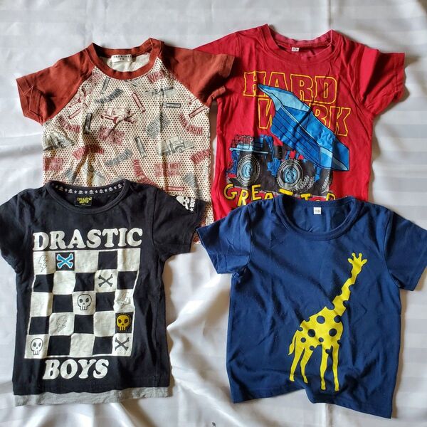 キッズ 半袖Tシャツ 4点セット 110
