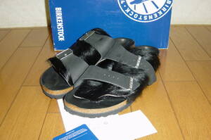 BIRKENSTOCK Arizona Fur Black 41 ② ビルケンシュトック