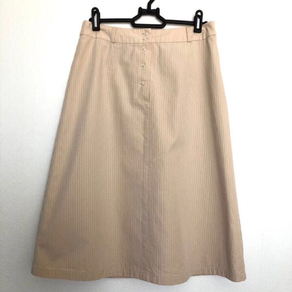 無印良品 スカート 台形 フロンタボタン開き