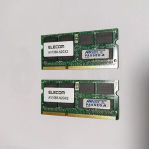 DDR3 8500S 4GB Macbookから外したELECOMノートPCメモリ