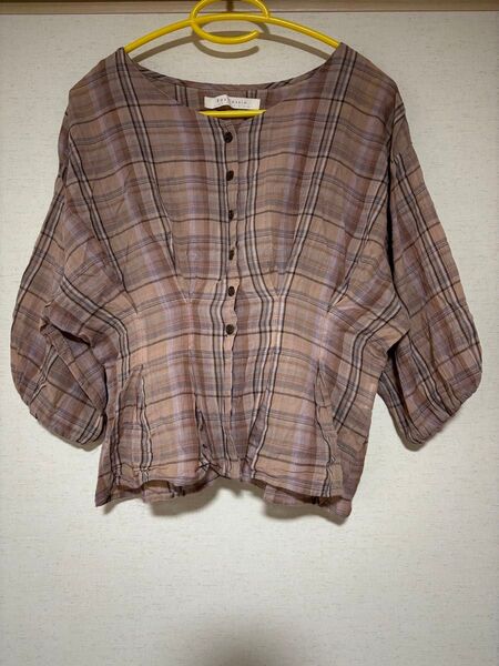 RAY CASSIN チェック柄ブラウス Mサイズ
