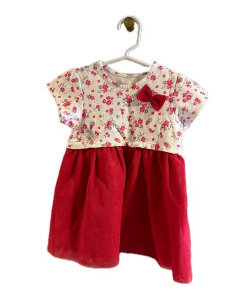 bebe ベビー服 80 ワンピース チュール 女の子 春夏