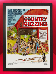 70'sポスター★B級エロティック・アメリカ映画『Country Cuzzins』レアポスター★エロティックコメディ