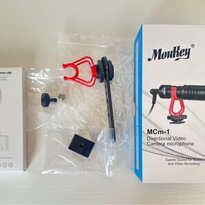 【初心者おすすめセット】カメラマイク、シューブラケット、iPhone変換アダプタ