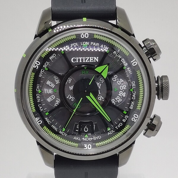 【極美品】CITIZENシチズン 初代サテライトウェーブCC0005-06E 世界限定990本メンズ腕時計