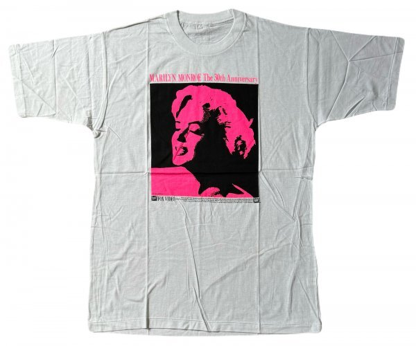 保管品 ビンテージ 1992年 Marilyn Monroe マリリンモンロー プリント 半袖 Tシャツ / FOX VIDEO 30周年 アニバーサリー