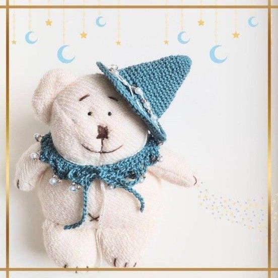 【ぬいぐるみ用】 魔法使いなりきりセット(グリーン)*ハンドメイド*